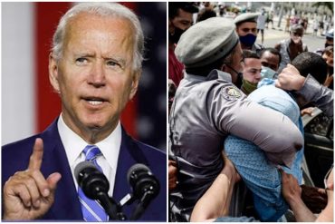 ¡BIEN CLARO! “El comunismo es un sistema universalmente fallido”: Biden condenó la brutal represión en Cuba durante protestas contra el régimen castrista (+Video)