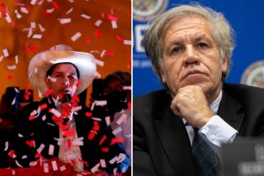 ¡LO MÁS RECIENTE! Almagro felicitó a Pedro Castillo y le ofreció apoyo de la OEA para fortalecer el gobierno de Perú