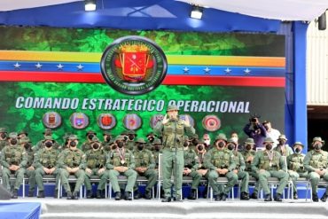 ¡SEPA! “Deben garantizar la estabilidad del orden interno y la paz”: Padrino López encabezó acto de transmisión de mando de las Regiones de Defensa Integral (+Fotos)