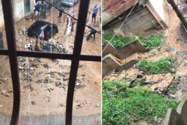 ¡LE MOSTRAMOS! Reportan colapso de las calles de La Pastora tras desbordarse quebradas El Rosario y Agua Salud este #28Jul (+Videos)