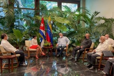 ¡CUÁNTA PREOCUPACIÓN! Delcy Rodríguez tras reunión con Díaz-Canel: “Llevamos la solidaridad de Maduro frente a la criminal arremetida imperial contra el pueblo cubano”