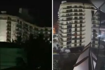 ¡LE MOSTRAMOS! Derribaron con explosión controlada la estructura que quedó del edificio colapsado en Miami (+Videos impactantes)