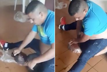 ¡MUY FUERTE! Revelan video de un exsargento de la FANB torturando e intentando asfixiar a un joven con una bolsa: “Háblame porque te voy a matar” (+Video sensible)