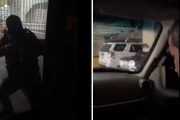 ¡LO ÚLTIMO! «Bájate, bájate»: Difunden video del momento en el que agentes del régimen fuertemente armados intentaron detener a Guaidó