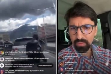 ¡VEA! «Un saludo a mi familia, lamento mucho que vayan a pasar por este sufrimiento»:  Freddy Guevara transmitió en un live de IG los minutos previos a su detención (+Videos)