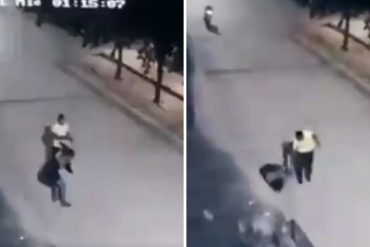 ¡MUY FUERTE! Cámara de seguridad registra el impactante momento en el que una venezolana es asesinada por su pareja en plena calle en Colombia (+Video)