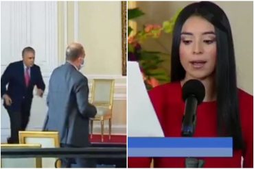 ¡SEPA! Susto en la Casa de Nariño: el momento en el que Iván Duque interrumpió su discurso en vivo para socorrer a una presentadora que se desmayó (+Video)