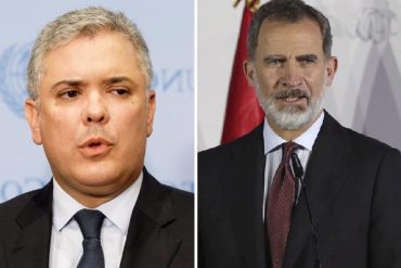 ¡DEBE VERLO! Iván Duque y el rey Felipe VI de España se reunieron este #28Jul para abordar la crisis en Venezuela