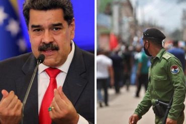 ¡ERA DE ESPERARSE! Maduro ofreció «todo el apoyo» al régimen de Díaz-Canel que reprime masivas protestas en Cuba