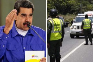 ¡ENTÉRESE! Maduro ordenó “acabar con todo el alcabalero” que se estableció en el país por la pandemia y “vigilar” que no haya “matraqueo” (+Video)