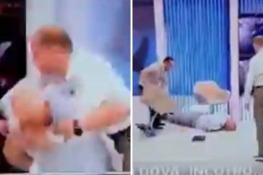 ¡INSÓLITO! Dos políticos de Moldavia se fueron a los golpes en pleno debate televisado y uno de ellos quedó inconsciente (+Video)