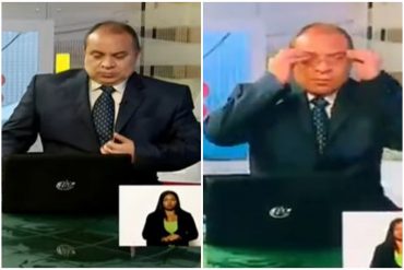 ¡AY, PAPÁ! Pillado en cámara: el aburrimiento de un periodista de VTV en plena transmisión de Maduro (+Video)