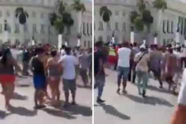 ¡LE MOSTRAMOS! Los cubanos llegaron hasta el Capitolio en La Habana para exigir libertad (+Videos del momento histórico)