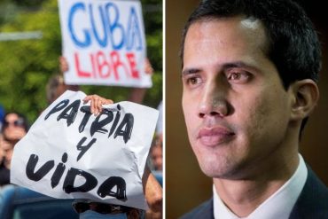 ¡ASÍ LO DIJO! Guaidó respaldó manifestaciones en Cuba: “El deseo de cambio, libertad y la exigencia de derechos fundamentales son fuerzas incontenibles”