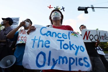 ¡ENTÉRESE! Un hombre fue detenido en las manifestaciones contra los Juegos Olímpicos de Tokio