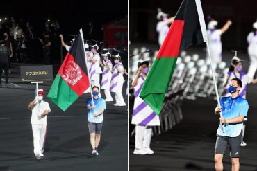 ¡DESGARRADOR! La bandera de Afganistán desfiló en la ceremonia de inauguración de los Juegos Paralímpicos, en homenaje a la ausencia de sus atletas por la toma de los talibanes (+Foto)