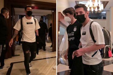 ¡YA ESTÁN AQUÍ! Messi, Di María y Paredes llegaron a Caracas para blindar a la selección argentina que se enfrentará a la Vinotinto este #2Sep (+Fotos)