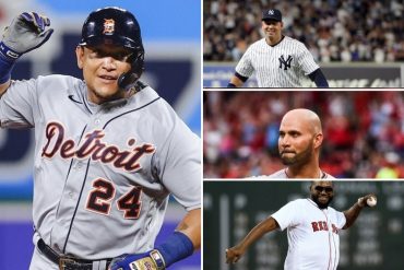 ¡BRUTAL! Las leyendas del béisbol Alex Rodríguez, Albert Pujols y David Ortiz le dieron la bienvenida a Miguel Cabrera al club de los 500 jonrones en las Grandes Ligas (+Video)