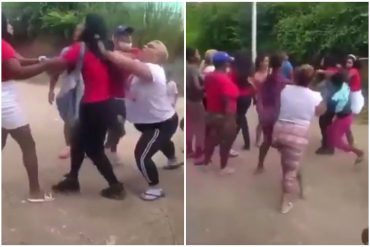 ¡ESTÁN DESATADAS! Facciones del PSUV se enfrentaron a golpes en Charallave a tan solo días de las primarias del partido (+Video de la golpiza)