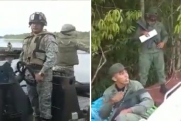 ¡AY, PAPÁ! “Nosotros respetamos su país, respeten ustedes el nuestro”: el encontronazo entre militares venezolanos y colombianos en el río Arauca (+Video)