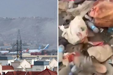 ¡MUY FUERTE! El video que mostraría los devastadores daños que dejó una de las explosiones cerca del aeropuerto de Kabul (+Imágenes sensibles)