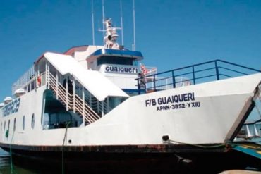 ¡ATENCIÓN! Por malas condiciones climáticas un ferry encalló en Punta de Piedras con 113 pasajeros a bordo: 45 pasajeros evacuados