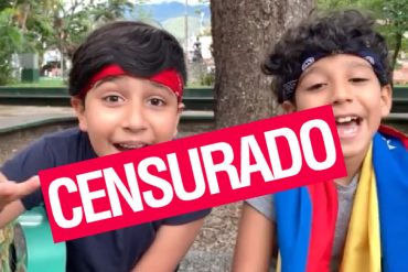 ¡INSÓLITO! Aseguran que VTV transmistió una versión censurada del video de los niños venezolanos Mati y Moi (+La frase que eliminaron)