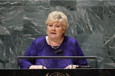 ¡AQUÍ LAS TIENE! Estas fueron las declaraciones de la primera ministra de Noruega en la ONU que hicieron enojar al chavismo (+Video)