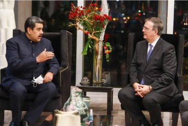 ¡SEPA! Nicolás Maduro sostuvo una reunión privada con el canciller mexicano tras su llegada sorpresa para participar en la cumbre de la Celac (+Fotos)