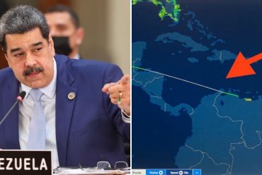 ¡SE LO CONTAMOS! Avión de Nicolás Maduro trazó una ruta indirecta para llegar a México, según Joshua Goodman (+Imágenes de la trayectoria)