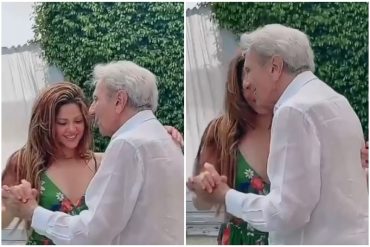 ¡SE LO MOSTRAMOS! El tierno video del baile entre Shakira y su papá para celebrar los 90 años del progenitor