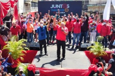 ¡VEA! Freddy Bernal y Diosdado Cabello permitieron aglomeración durante acto de campaña en Táchira: muchos no tenían tapabocas (+Fotos +video)