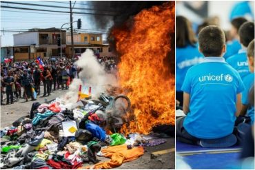 ¡SEPA! UNICEF pidió a Chile proteger a niños migrantes venezolanos tras ataques en Iquique