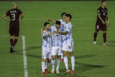 ¡ASÍ PASÓ! Argentina venció 3-1 a Venezuela en la clasificatoria hacia Catar-2022