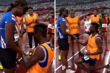 ¡HERMOSO! El romántico momento que se vivió en los Juegos Paralímpicos de Tokio: Guía de la representante de Cabo Verde le pidió matrimonio al terminar la carrera (+Video)