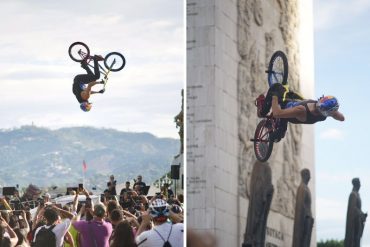 ¡LE MOSTRAMOS! La espectacular exhibición de BMX de Daniel Dhers en Los Próceres este #5Sep (+Fotos +Videos)