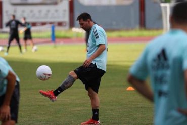 ¡PENDIENTES! Confirman que Messi será titular en el partido contra la Vinotinto