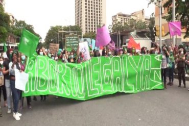 ¡SEPA! Mujeres marcharon en Caracas exigiendo “aborto legal ya” y que cese la violencia machista
