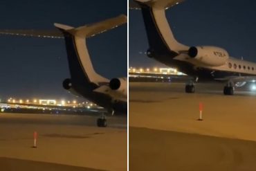 ¡SE LO TENEMOS! El momento del aterrizaje en Miami del avión que trasladó a Alex Saab desde Cabo Verde a EEUU (+Video)