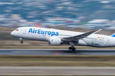 Air Europa aumentará frecuencia de vuelos entre Caracas y Madrid a partir de diciembre