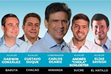 ¡CONTROVERSIAL! “Nuestro candidato es David Uzcátegui”: Gustavo Duque pidió a Carlos Ocariz no utilizar la imagen de los alcaldes opositores de Miranda (+Video)