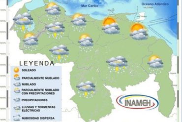 ¡DEBE SABERLO! Alerta en varios estados de Venezuela ante posibles descargas eléctricas que pronostica Inameh para este #18Oct