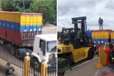 ¡LO ÚLTIMO! Confirman el retiro de contenedores del Puente Internacional Simón Bolívar de San Antonio del Táchira (+Fotos +Video)