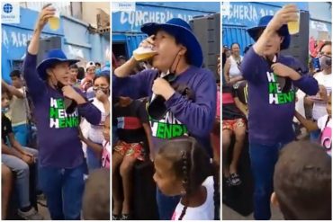 ¡INSÓLITO! Tomando y botando cerveza: la vergonzosa campaña de Henri Falcón para la gobernación de Lara (+sin medidas de bioseguridad) (+Video)