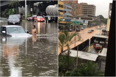 ¡SE LO MOSTRAMOS! Avenidas anegadas, tráfico y árboles caídos: los estragos que causó el fuerte aguacero que cayó este #8Oct en Caracas (+fotos +videos)