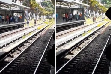 ¡LO QUE FALTABA! Por fallas eléctricas reportadas en Caracas este #14Oct usuarios del Metro vuelven a caminar sobre los rieles (+Video)