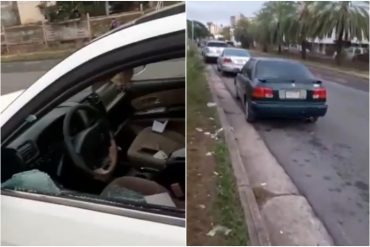 ¡DE TERROR! Denuncian que violentaron vehículos que estaban solos haciendo cola para surtir combustible en Puerto Ordaz (+Videos)