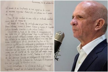 ¡LEA! “Es un hombre modélico, honrado, humilde y amante de su país”: la supuesta carta que escribieron los compañeros de prisión de Hugo “el Pollo” Carvajal