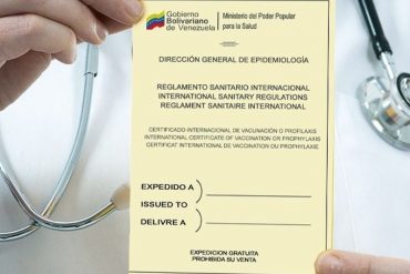 ¡IMPORTANTE! Aviación Civil Dominicana pide a aerolíneas que exijan a pasajeros procedentes de Venezuela el certificado de vacunación contra la fiebre amarilla