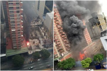 ¡LO ÚLTIMO! Se registró un incendio en un terreno en la avenida Francisco de Miranda, en Chacao: el alcalde solo reportó daños materiales (+Videos)
